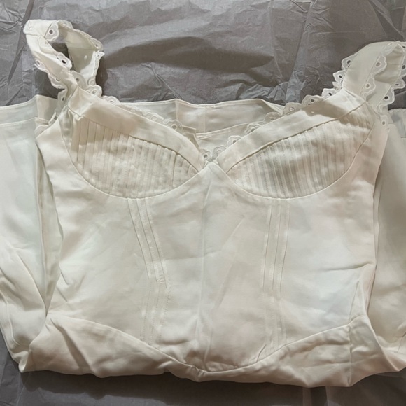 HOUSE OF CB 'Tilly' White Pin Tuck Mini Dress - Picture 10 of 17